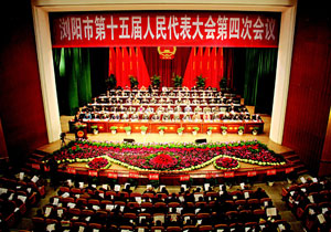 瀏陽市人大代表胡國安出席市十五屆人大四次會議