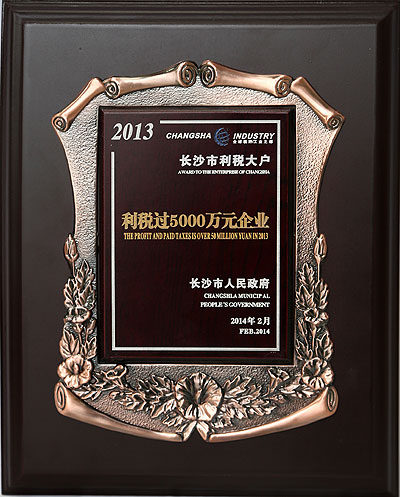 2013年長(zhǎng)沙市利稅過5000萬元企業(yè)